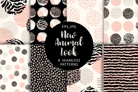 8 Abstract Geometric Animal Patterns in Design