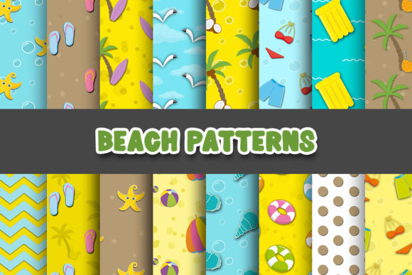 Beach Summer Digital Paper Patterns: Your Creative Gateway to Warm-Weather Designs