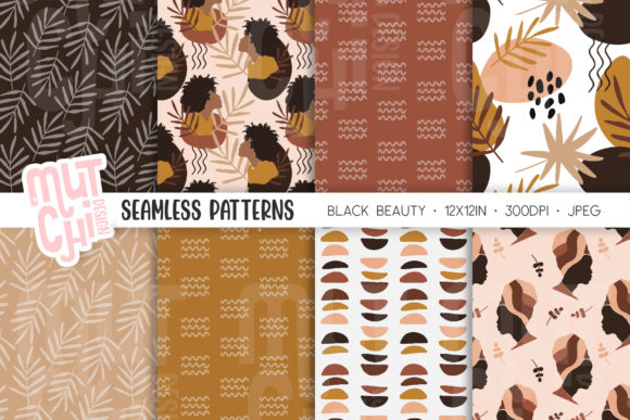 Black Woman Seamless Patterns as a Core Design Asset for Versatile Creative Projects