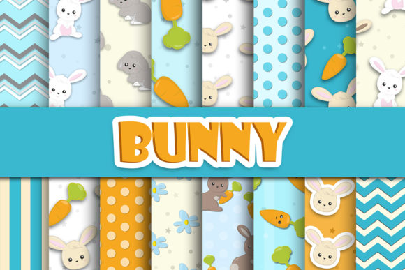 Bunny Digital Paper Patterns