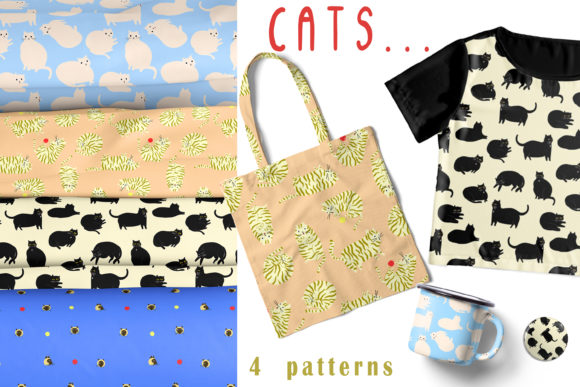 Cats Seamless Patterns: Adding Feline Charm to Your Projects