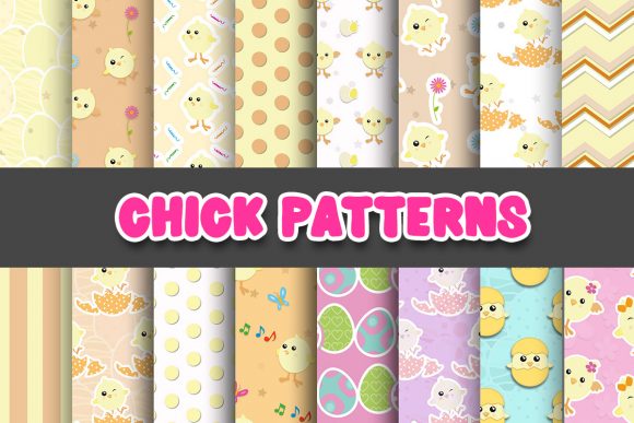 Chick Digital Paper Patterns: Uses and Creative Ideas