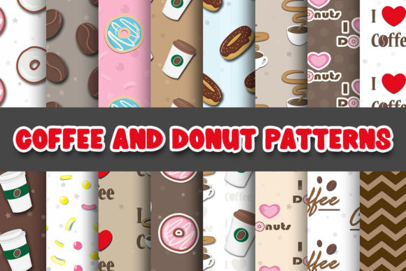 Coffee and Donut Digital Patterns: Sweetening Your Design Life
