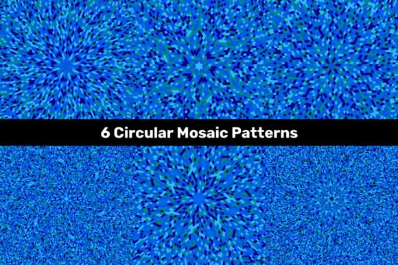 Enchanting Elements: The Visual Language of Blue Circular Mosaic Patterns