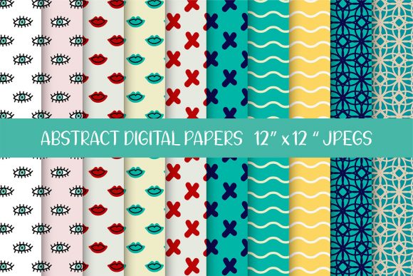 Evil Eyes, Lips, Waves Seamless Patterns Explained