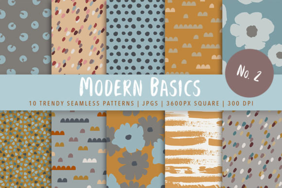 Modern Basics Seamless Patterns No. 2: A Foundation for Modern Visual Projects
