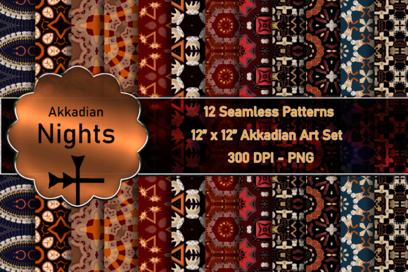 Seamless Patterns - Akkadian Nights: The Revival of Historical Motifs in Modern Design