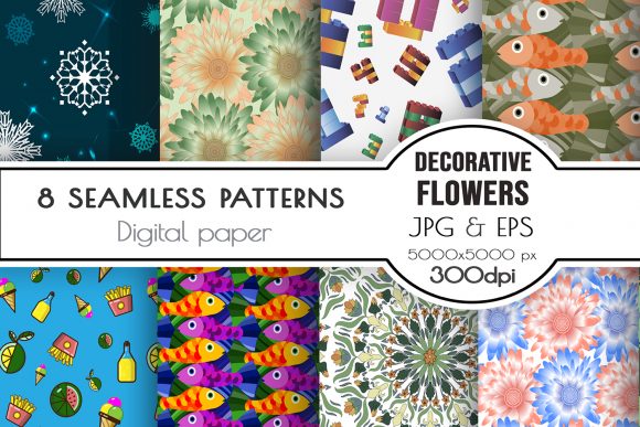 Seeing the Whole Picture: Working With Seamless Patterns Featuring Flowers, Food, Fish, and Beyond