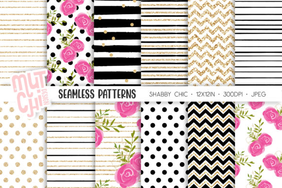 Shabby Chic Seamless Patterns in the Modern Creative Process