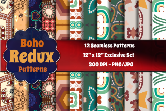 Unlocking Creative Freedom: The Boho Redux Seamless Pattern Collection